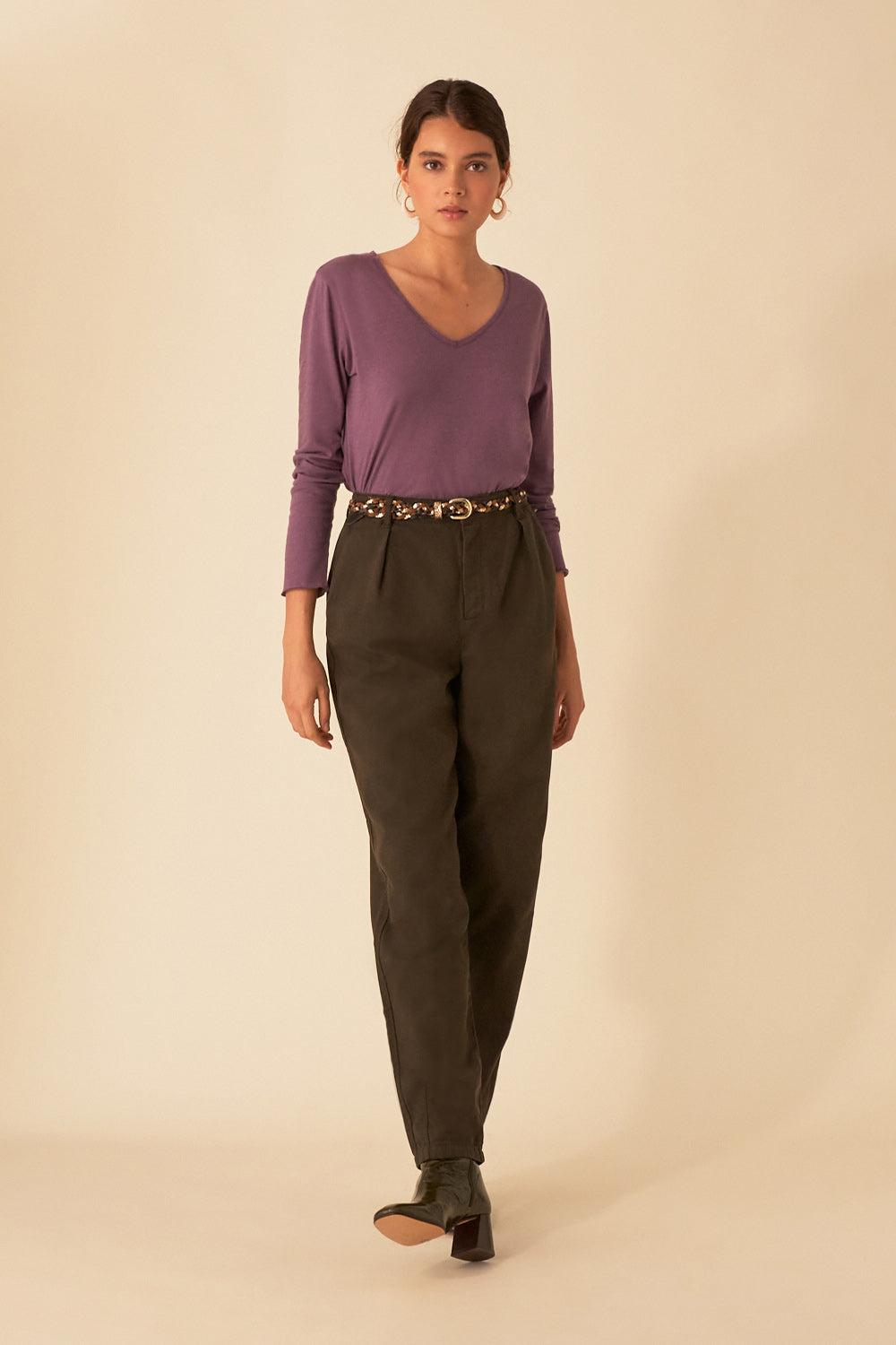 CAMISA GOLA V VIOLETTE CAMISA GOLA V VIOLETTE